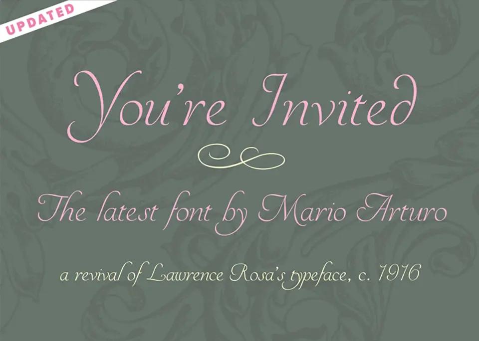 You're Invited Font
