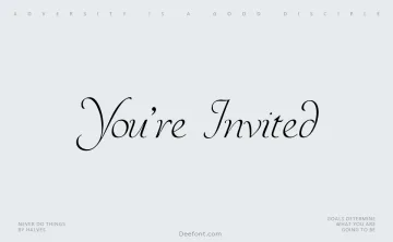 You’re Invited Font