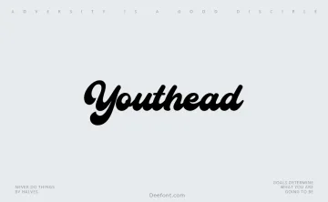 Youthead Script Font