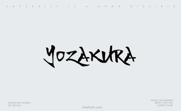Yozakura Font