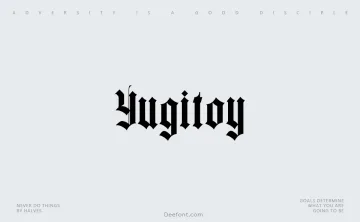 Yugitoy Font