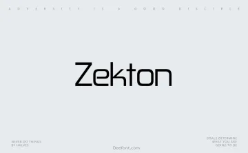 Zekton Font