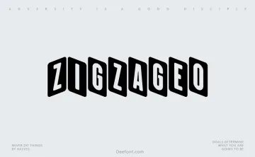 Zigzageo Font