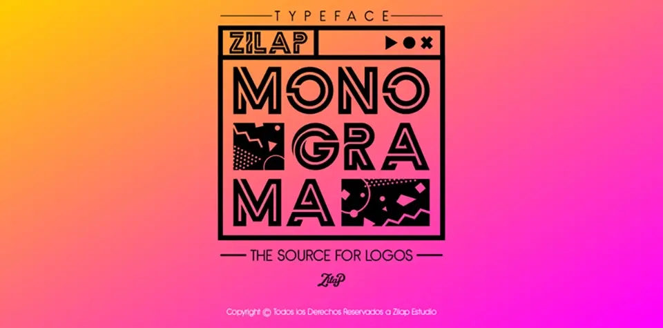 Zilap Monograma Font