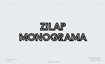 Zilap Monograma Font
