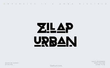 Zilap Urban Font