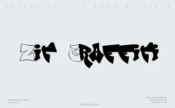 Zit Graffiti Font