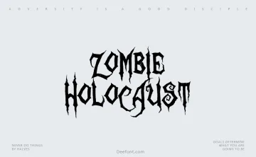 Zombie Holocaust Font