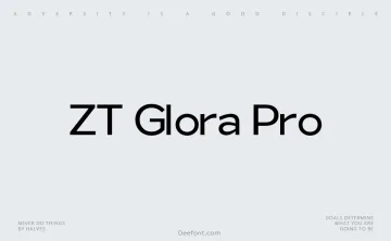 ZT Glora Pro Font Family
