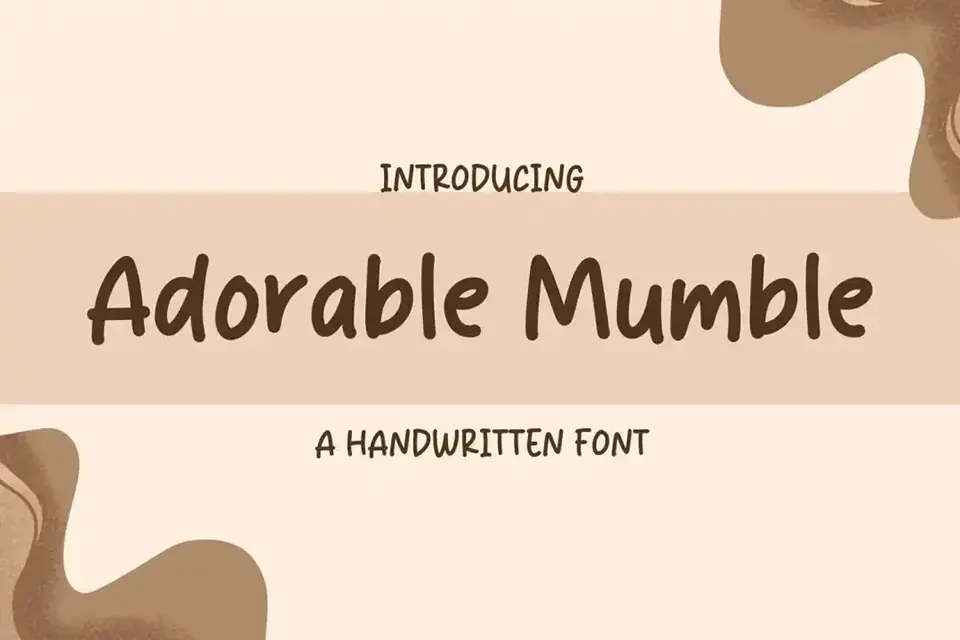 Adorable Mumble Font