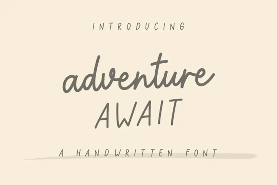 Adventure Await Font