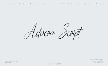 Advera Script Font