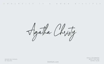 Agatha Christy Font