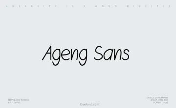 Ageng Sans Font