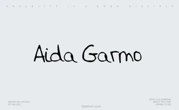 Aida Garmo Font