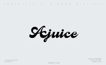 Ajuice Font