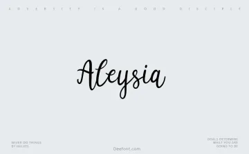 Aleysia Font