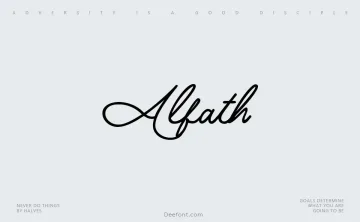 Alfath Font