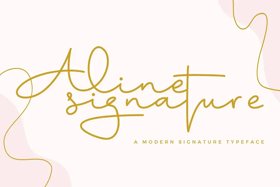 Aline Signature Font