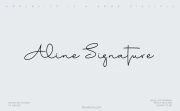 Aline Signature Font