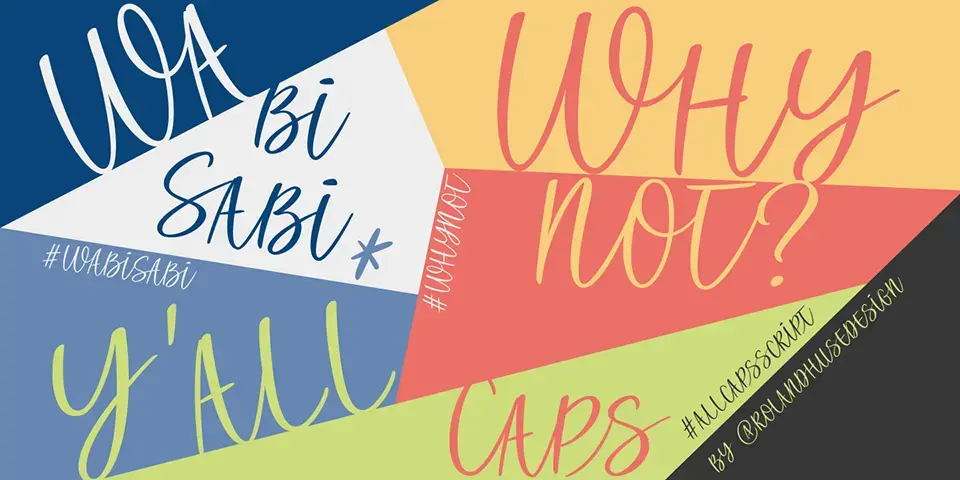 All Caps Script Font