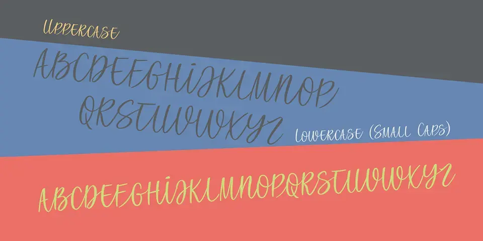 All Caps Script Font