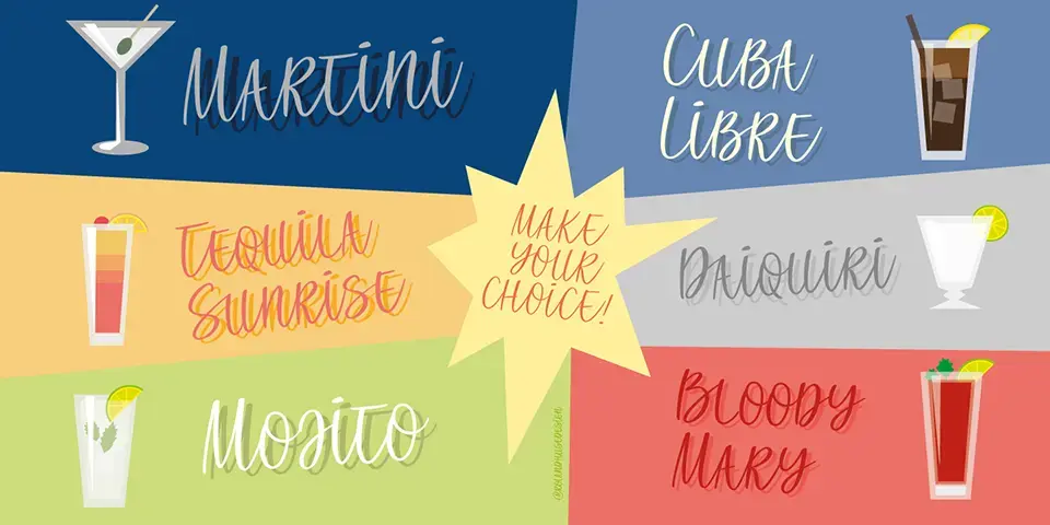 All Caps Script Font