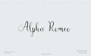 Alpha Romeo Font