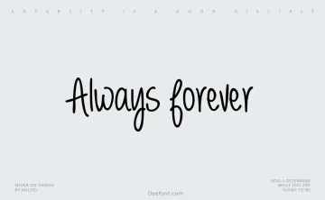 Always forever Font
