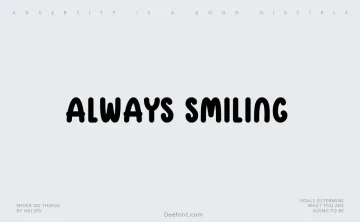 Always Smiling Font