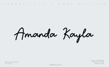 Amanda Kayla Font