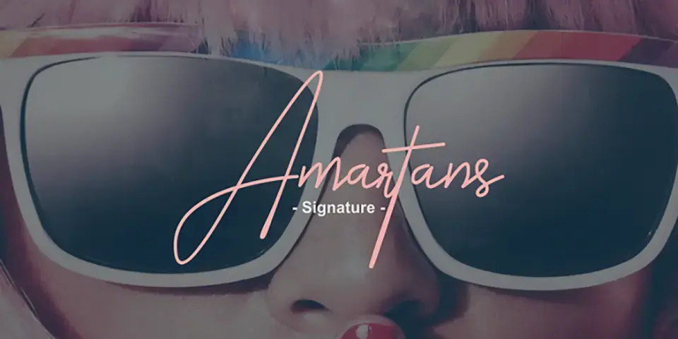 Amartans Signature Font