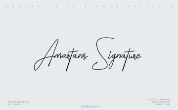 Amartans Signature Font