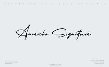 Amerika Signature Font