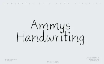 Ammys Handwriting Font