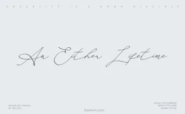 An Either Lifetime Font