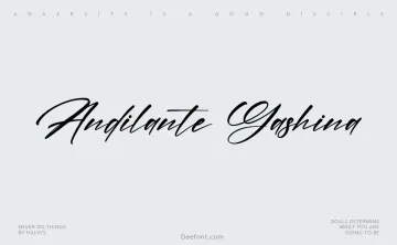Andilante Gashina Font
