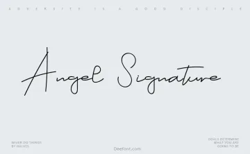 Angel Signature Font