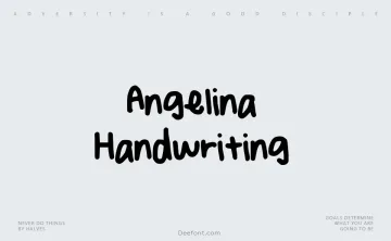 Angelina Handwriting Font
