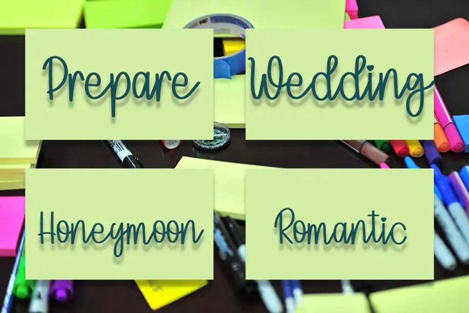 Angglea Wedding Font