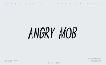 Angry Mob Font