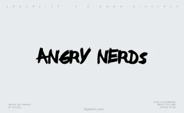 Angry Nerds Font