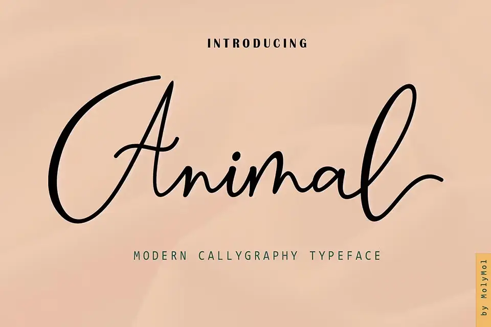 Animal Script Font