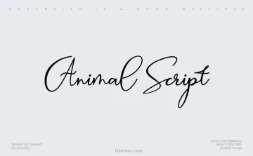 Animal Script Font