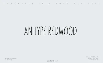 Anitype Redwood Font