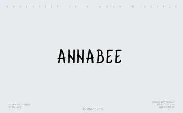 AnnaBee Font