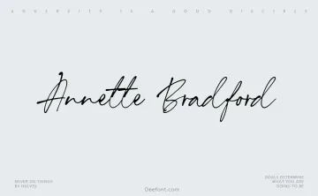 Annette Bradford Font