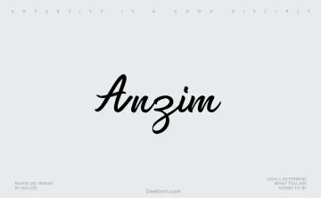 Anzim Font