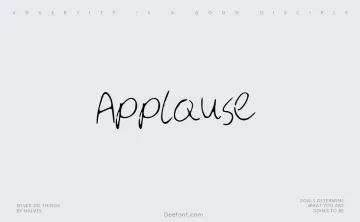 Applause Font