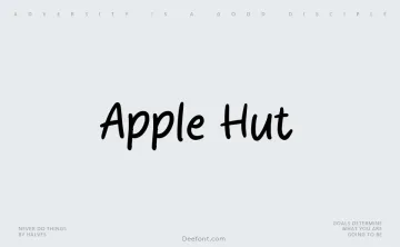 Apple Hut Font